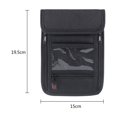 thumbnail image 2 of Raindrops 1Pack Passport Holder Neck Wallet for Travel Waterproof with Material Black 16.5*10CM, 2 of 8