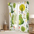 thumbnail image 3 of Castle Fairy Kids Children Kawaii Flower Frog Blackout Curtains Set of 2 (52x84 Each),Green Red Window Curtains,Cartoon Animal Curtains and Drapes,Breathable Home Decor, 3 of 6