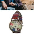 thumbnail image 3 of Roloj, Multicolor Estilo Bohemio Moda Mujer RELOJES LATÓN PU CUERO RELOJ DE PULSERA PARA MUJERES HOMBRES Fiesta de Cumpados Botón Batera, 3 of 7