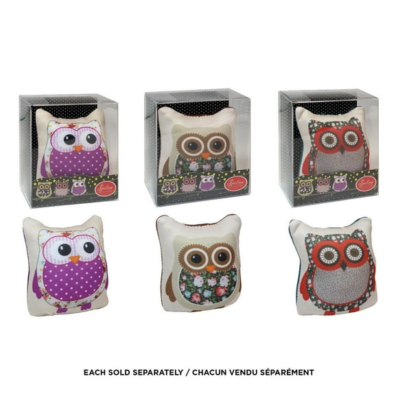 Coussin à épingles UNIQUE en forme de chouette, Design mignon avec base lestée Coussin-hibou à épingles petite