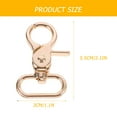 thumbnail image 4 of SHOWERORO 5Pcs Golden Metal Clasp Bag Clips with Swivel Snap Hook Suitable for Luggage and Handmade Straps, 4 of 4