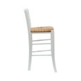 thumbnail image 6 of Linon Marica 24.5" Counter Stools, Classic White Finish with Handwoven Rush Seat, Set of 2, 6 of 16