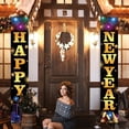 thumbnail image 3 of Banners de puerta de Feliz Año Nuevo Letrero de porche de Año Nuevo 2025 Decoraciones de Feliz Año Nuevo 2025 Letrero de porche de FELIZ AÑO NUEVO Decoraciones de puerta, 3 of 5