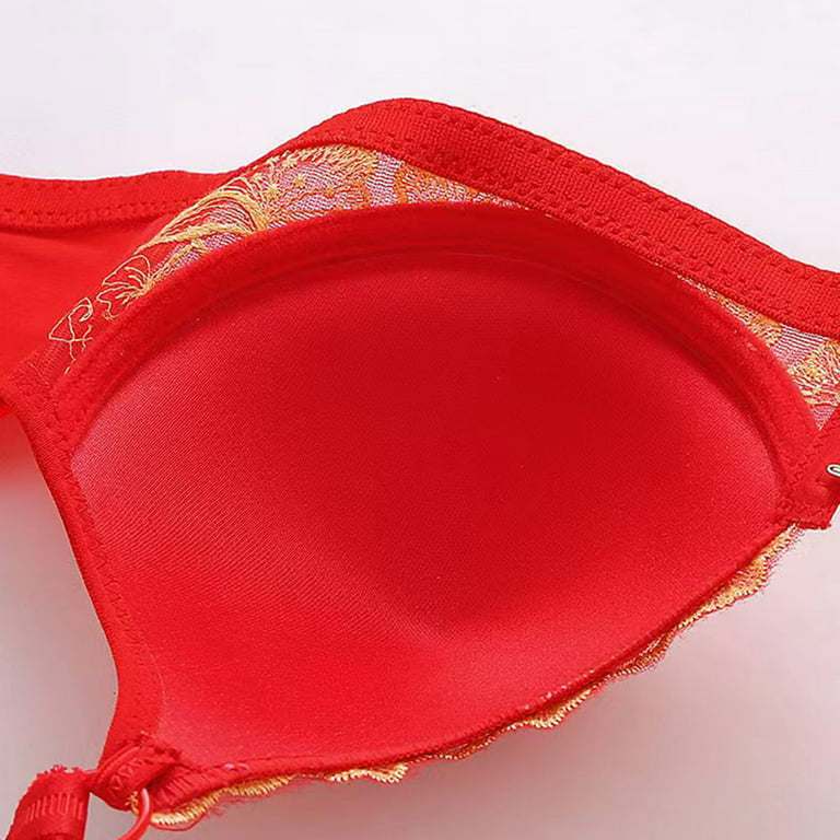 Soft Foam Padded Red Bra For Women - zDrop