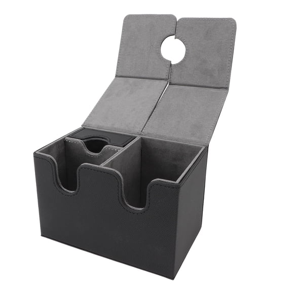 Caja de Almacenamento de Tarjetas, Dices Dice Bandeja Pu Cuero de Cierre Magnico se Adapta A 200 Tarjetas ccg Tarjetas Coleccionables Almacenamiento de Joyas 100+ Tarjetas de