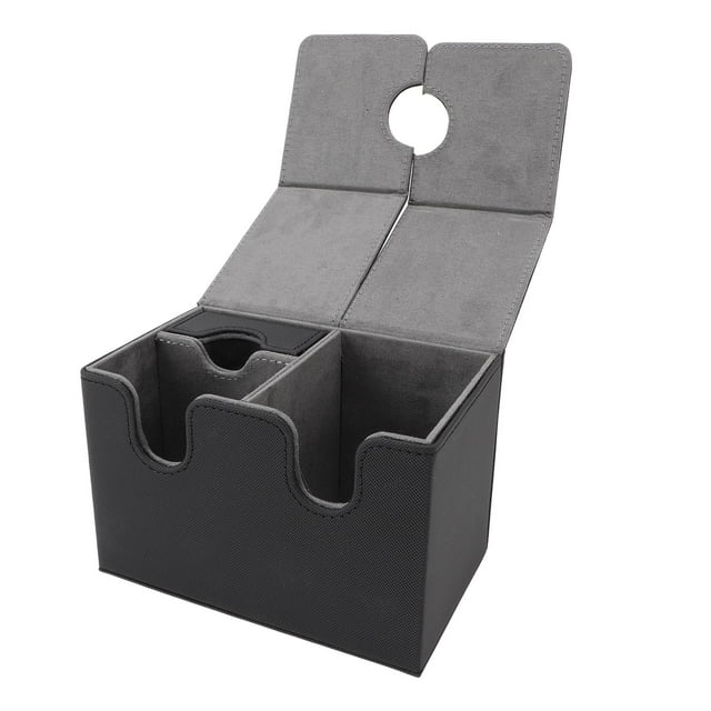 Caja de Almacenamento de Tarjetas, Dices Dice Bandeja Pu Cuero de Cierre Magnico se Adapta A 200 Tarjetas ccg Tarjetas Coleccionables Almacenamiento de Joyas 100+ Tarjetas de