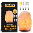 thumbnail image 1 of Himalayan Glow Lampe en Cristal Authentique Fait à la Main Sélénite Marocaine avec (ETL Certifié) Interrupteur Variateur, Choix de Cadeau Parfait, 5-7 LBS, 1 of 5