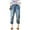 Yellow, variant on Lroveb Capri Jeans for Women High Waisted Denim Pants Casual Comfortable Literary Embroidery Elastic Cutting Pants Jeans Red