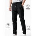 thumbnail image 2 of Busydd Mens Pants Stretch Drawstring Joggers Sweatpants Regular Fit Solid Color Yoga Sweatpants Full Length Open Bottom Gym Trousers Summer Casual Lounge Dress Pants with Pockets,M-5XL, 2 of 6