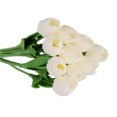thumbnail image 3 of Flores artificiales para el hogar, oficina, simulación, decoración floral, banquete de boda, adorno de flores falsas, blanco 10 Piezas Speravity HA9005-01B, 3 of 6
