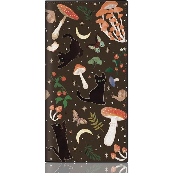 UniVerse Checkbook Covers for Personal Checkbook, PU Leather Check Book Covers for Women & Men – Fashionable Print Design
