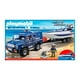 thumbnail image 3 of Set de Juego Playmobil Policía Coche Policía con Lancha 90 Piezas, 3 of 4