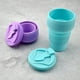 thumbnail image 1 of Paquete de 2 tazas de café plegables para viajes, tazas plegables de silicona reutilizables de 12 oz con tapa para acampar, 1 of 5