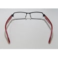 thumbnail image 5 of NEW HARRY LARY'S LEGACY MENS DESIGNER FULL-RIM BLACK / STRIPED RED ULTIMATE COMFORT SPECIAL FRAME DEMO LENSES 55-16-0 SPRING HINGES EYEGLASSES/EYEGLASS FRAME, 5 of 9