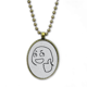 thumbnail image 1 of pulgar anime patron negro collar colgante de cadena vintage colección de joyas colgantes Unbranded M, 1 of 3