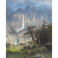 thumbnail image 2 of Bierstadt, Albert 15x18 White Modern Wood Framed Museum Art Print Titled - Yosemite Falls, 2 of 4