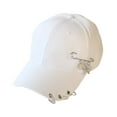 thumbnail image 2 of Transemion Y2K Inspired Baseball Cap For Unique Fashion Statement Adjustable Belt Quick-drying Ring Baseball Pin  White 1Set, 2 of 6