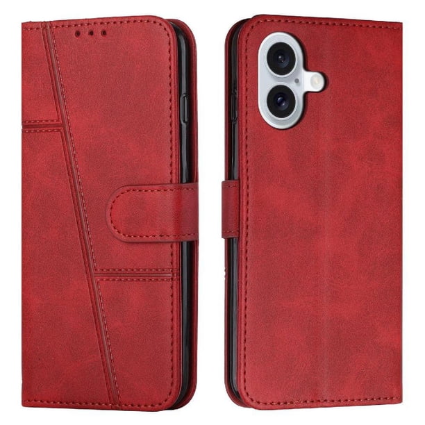Funda Flip para FOXDOCK iPhone 16 Plus – Carcasa delgada y resistente a impactos con soporte para uso diario y profesional