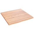 thumbnail image 2 of vidaXL Table Top Light Brown 60x60x2 cm Treated Solid Wood Oak Live Edge, 2 of 4