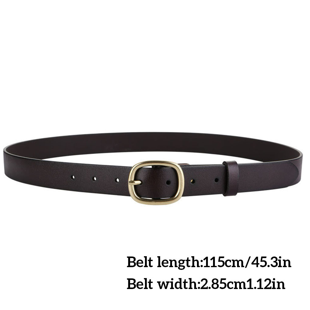 resuable girl belt elegant leather belt firm female belt leather strap