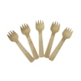 thumbnail image 4 of Minkissy 100pcs Pastry Fork Wooden Khaki Simple Tableware for Ice Cream Yogurt, 4 of 8
