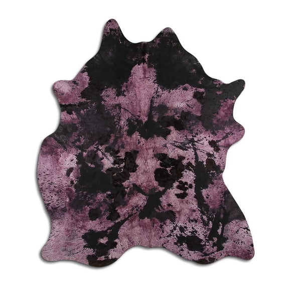 Fulsome cowhide rugs for sale DISTRESSED BLACK rug