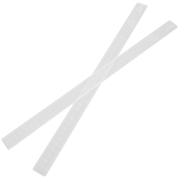Kit de 2 reglas de equilibrio para galletas, reglas para medir el grosor de la masa, niveladores de masa, varillas guía