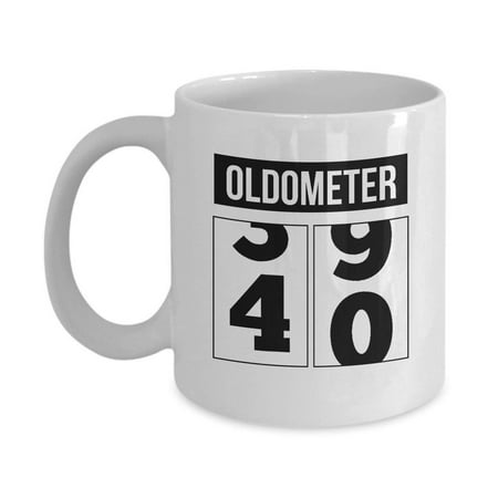 Funny Unique 40th Birthday Oldometer Coffee & Tea Gift