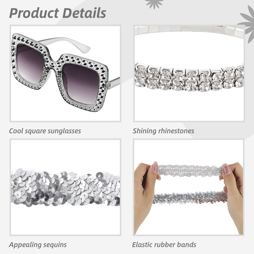 Costume con orecchini a sfera da discoteca: accessori glamour retrò