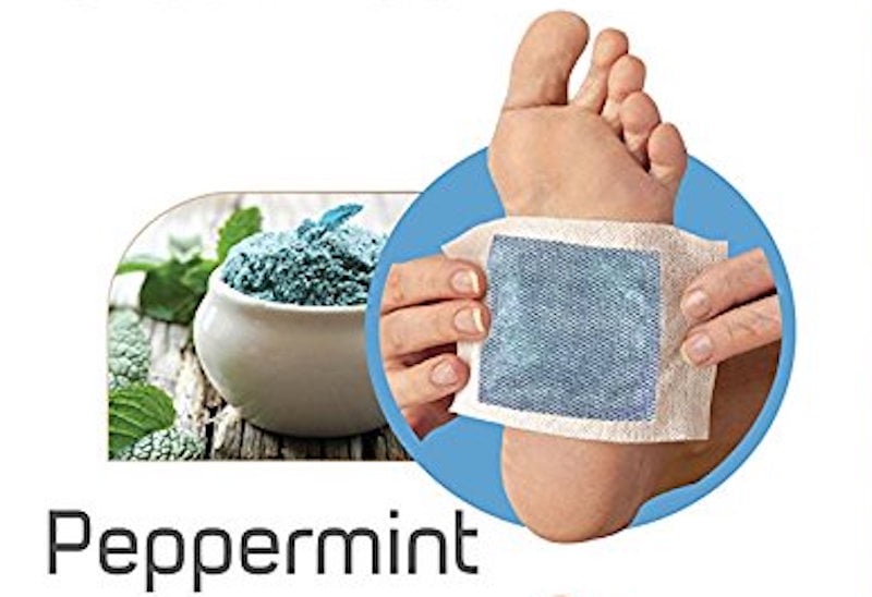 3 Pair Rudo Beauty Peppermint Aroma Foot Detox Patches, All Natural
