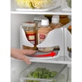 thumbnail image 3 of Hengma 2-Pack White & Blue Rotating Refrigerator Organizer for Beer, Drinks, Condiments – Space-Saving Storage Solution with 7cm Diameter Capacity, Durable, Easy to Clean, Versatile Kitchen, 3 of 6