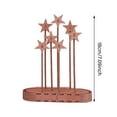 thumbnail image 3 of Wooden Star Table Centerpiece Boho Farmhouse for Holiday Bookshelf Display and Neutral Party Tabletop, 3 of 7