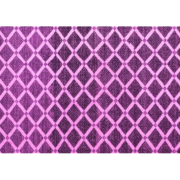 Ahgly Company Indoor Rectangle Abstract Pink Modern Area Rugs, 2' x 3'