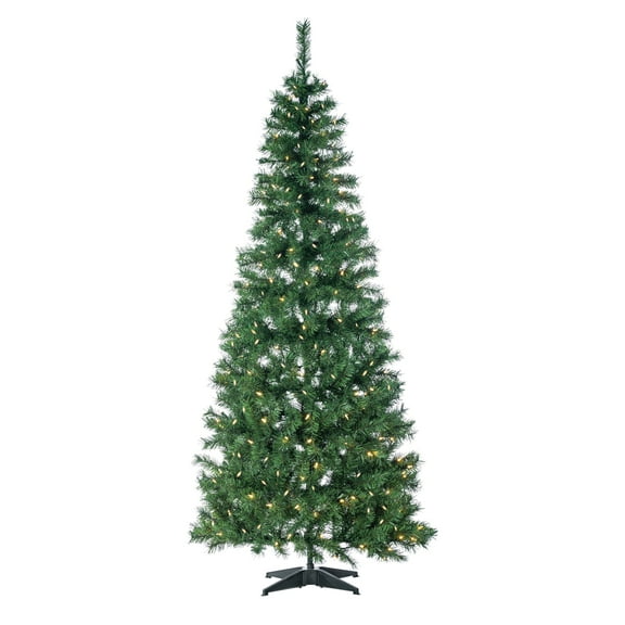 7.5 ft. Pre Lit LED Pop Up Fir Tree