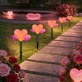 thumbnail image 4 of Solar Valentine's Day Lights Outdoor Garden Decor LED Heart String Lights for Yard Patio Party Decoration Waterproof Romantic Solar Powered Holiday Lights, 4 of 6