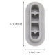 thumbnail image 5 of Junta de asiento de inodoro, parachoques Universal para asiento de inodoro, estera acolchada, 6 uds., 5 of 7
