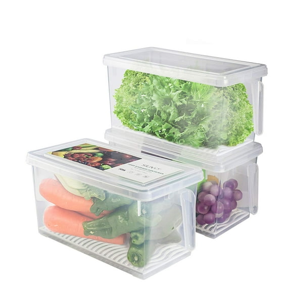Recipientes de almacenamiento de verduras SILIVO Lettuce Keeper 4,5 L (paquete de 3)