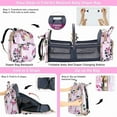 thumbnail image 4 of Diaper Bag Backpack with Changing Station, Foldable for Bady Toddler, 3 in 1 Large Capacity Newborn Essentials Organizer with Stroller Hook for Girls and Boys, 4 of 10