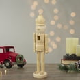 thumbnail image 2 of Northlight Beige Costume Wooden Decorative Nutcracker, 3.5" x 14.5", 2 of 5