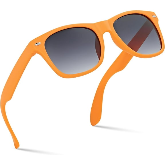 Kids Sunglasses for Boys Girls Age 3-12 - Shatterproof UV400 Toddler Children Sun Glasses Orange
