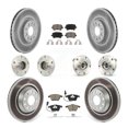 thumbnail image 1 of Transit Auto Front Rear Hub Bearings Assembly Coated Disc Brake Rotors and Ceramic Pads Kit (10Pc) for Car Volkswagen CC with 312mm Diameter Rotor - Left Right Side (Driver Passenger) KBB-125803, 1 of 11