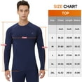 thumbnail image 3 of Men's Thermal Shirt 2 Pcs Fleece Lined Long Sleeve Tops Athletic Base Layer Cold Weather Gear Workout, 3 of 6