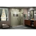 thumbnail image 2 of DreamLine Unidoor-X 58 in. W x 34 3/8 in. D x 72 in. H Frameless Hinged Shower Enclosure in Oil Rubbed Bronze, 2 of 11