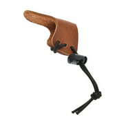 Adjustable Hunting Fingertip Leather Guard Ring Traditional Shooting Practise Hand Protector Glove