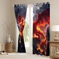 thumbnail image 3 of Homewish Wildlife Dragon Curtains Pack of 2 (42x84 Each) for Preppy Child Teens,Magical Animal Curtains Blackout,Abstract Lightning Bedroom Curtains,Super Cozy Room Decor, 3 of 6