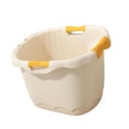 thumbnail image 1 of Cubo de ducha con asiento de apoyo, antideslizante, portátil, cómodo, cubo de baño para bebés, bañera para niños recién nacidos Amarillo S, 1 of 9