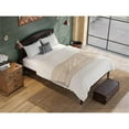 thumbnail image 1 of AFI Warren Solid Wood Queen Platform Bed with USB Charger in Espresso, 1 of 13