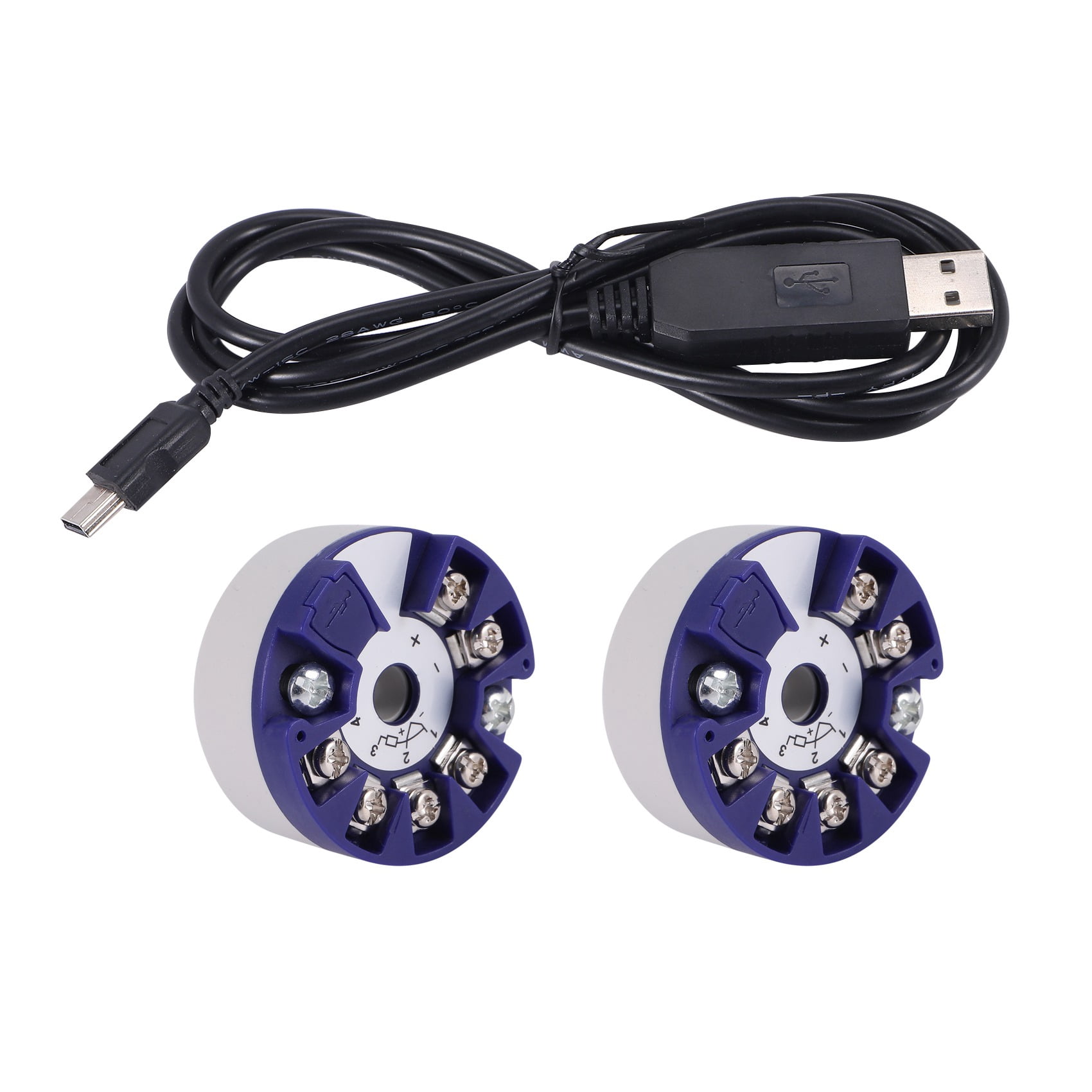 Programmable Temperature Transmitter - TC RTD PT100 To 4-20mA Converter With USB Configuration