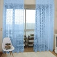 thumbnail image 3 of Langgg Home Hotel Window Curtain Replacement Bedroom Breathable Full Drape Privacy Protection Decoration Furniture Accessory Sky Blue, 3 of 8