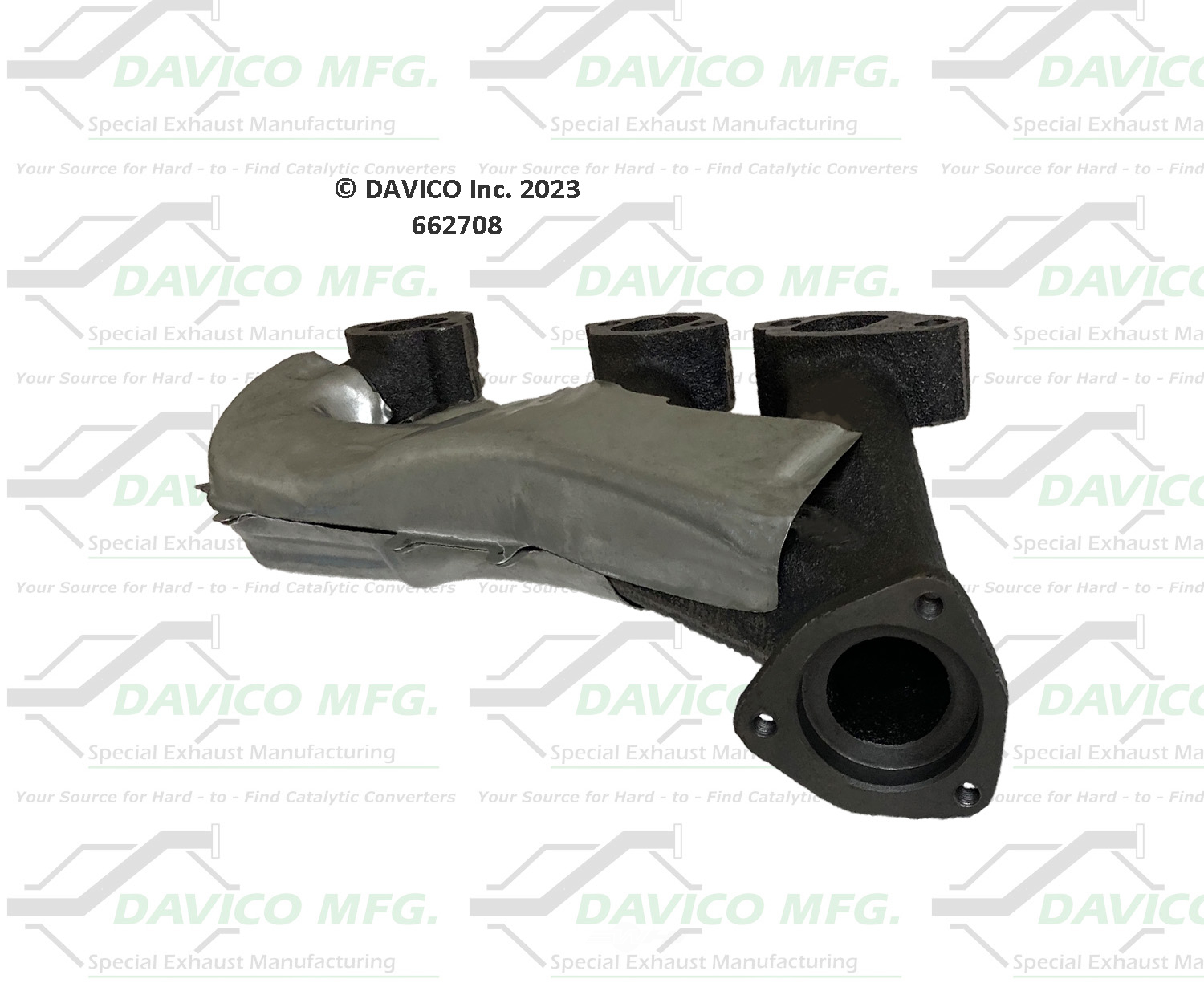 Davico Mfg 662708 Stand alone Exact-Fit exhaust manifold